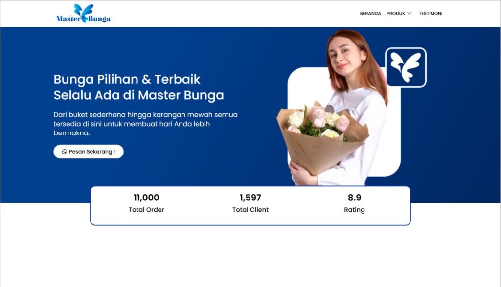 jasa website florist bunga