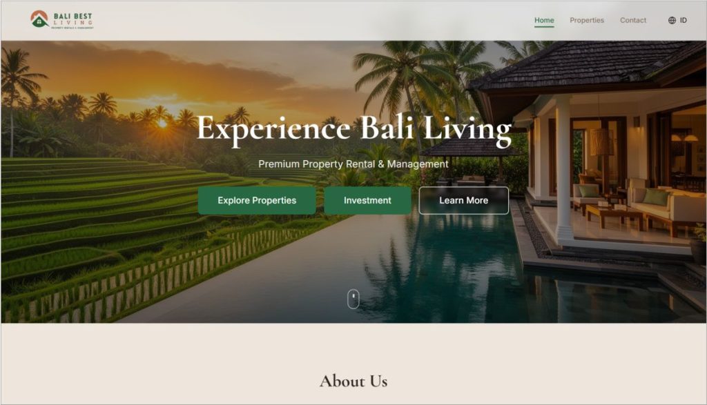 jasa pembuatan website vila